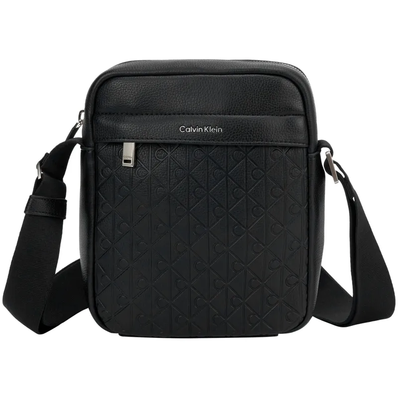 CALVIN KLEIN Blended Material Shoulder Bag Men's Space Black