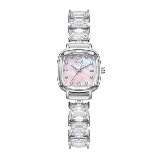 Lee Shiny Colors Collection Wrist Watches Quartz Movement Mother of Pearl Color Watch Dial Women's Watch