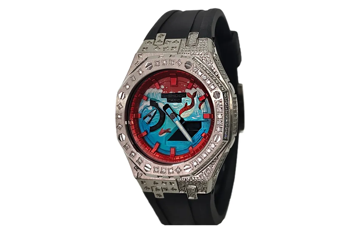 CASIO Custom Collection GA2100 Collection Quartz Movement Stainless Steel Strap Watch Men's Watches