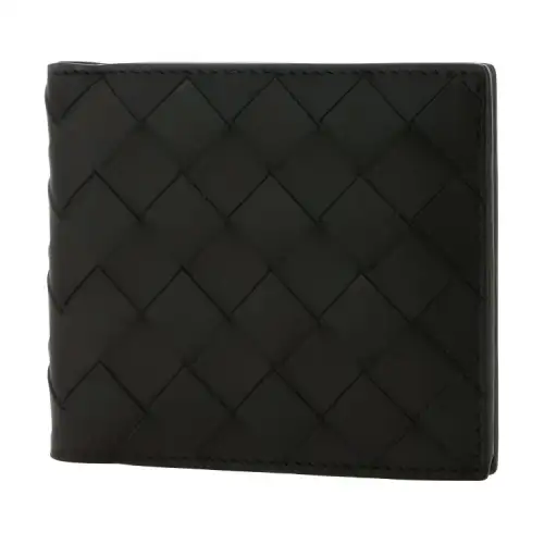 Bottega Veneta Intrecciato Leather Wallet Men's Black
