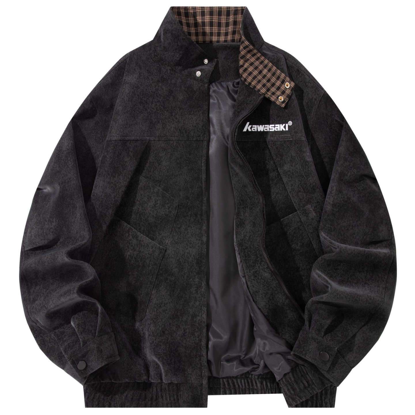 Куртка Kawasaki (черно-серая)