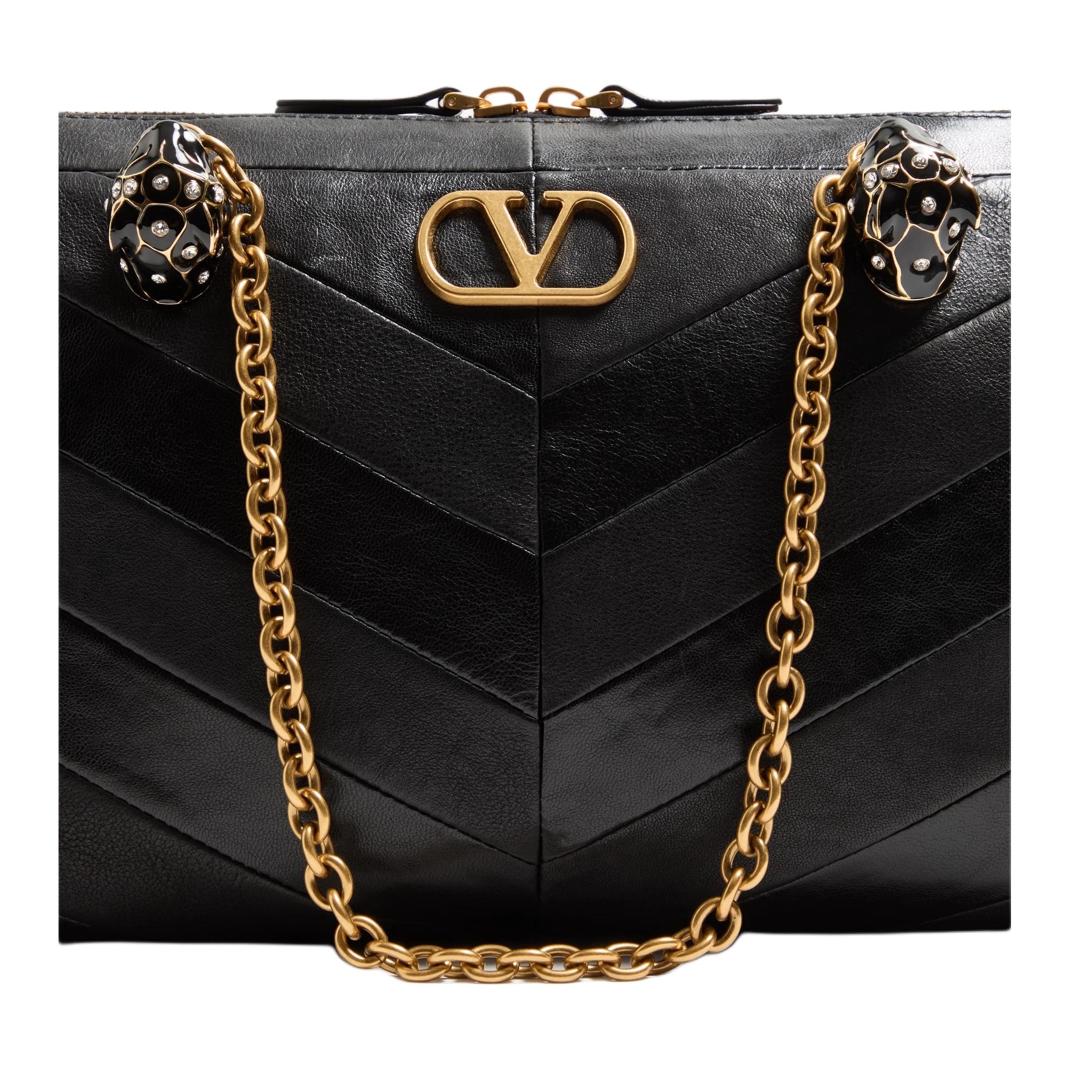 Женская сумка Valentino Panthea (черная) — фото 6