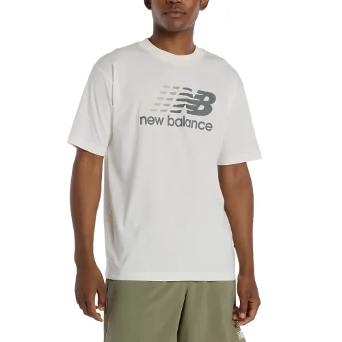 New Balance Center Multi Color Logo T Shirt T Shirt Men's