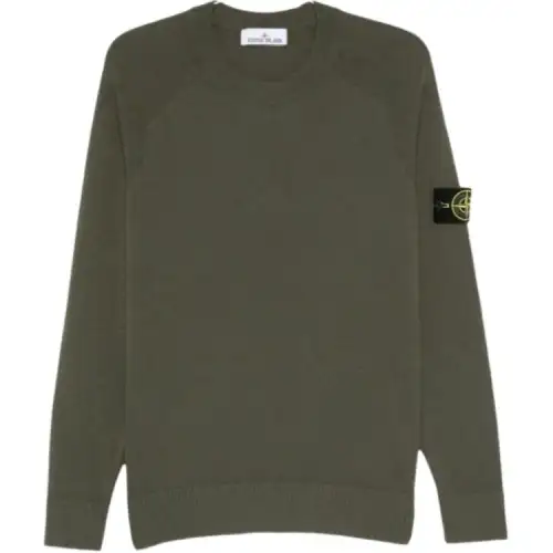 Stone Island Compass Badge Crewneck Jumper