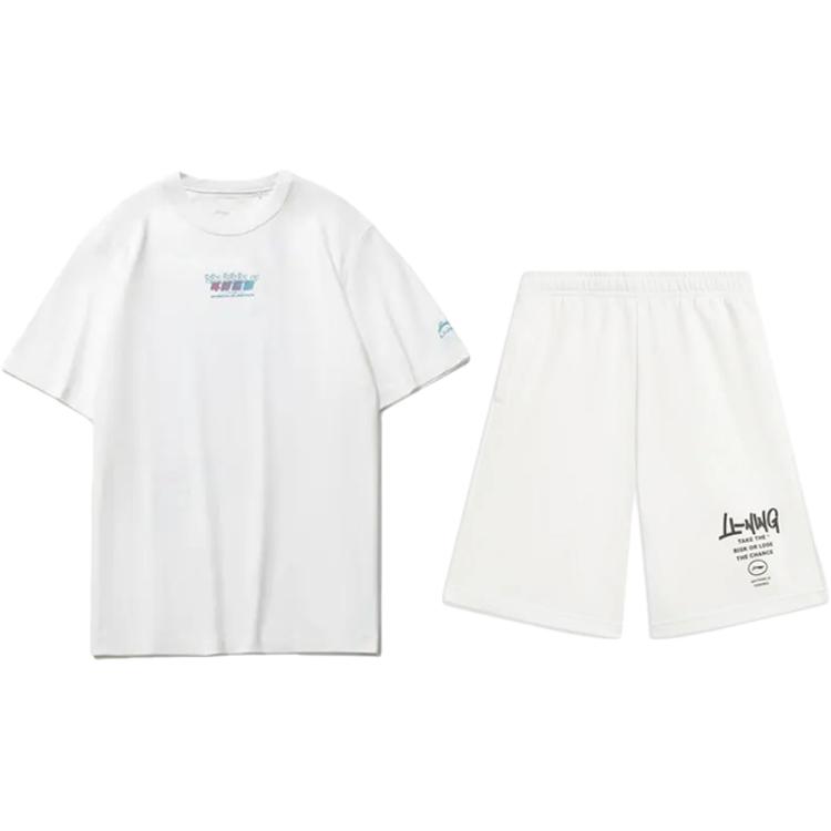 Li Ning Casual Sportswear Unisex White+White