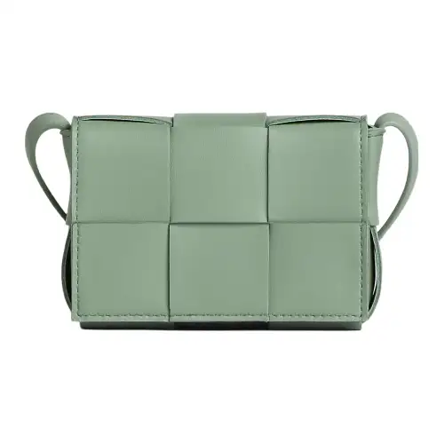 Bottega Veneta Candy Cassette Crossbody Bag Mini Intreccio New Sauge