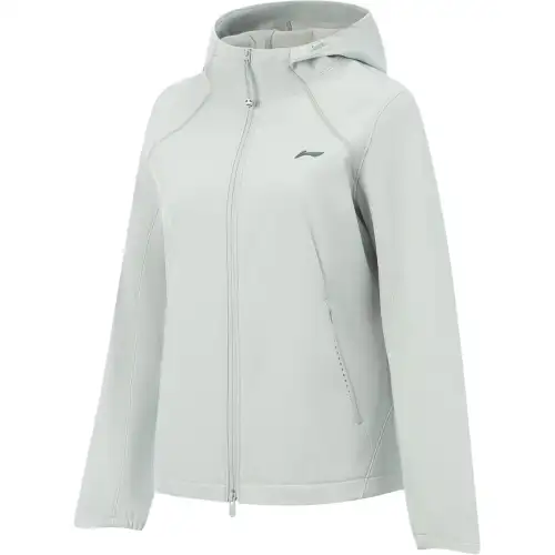 Li Ning Fitness Series Trench Coat Women's Elegant Gray