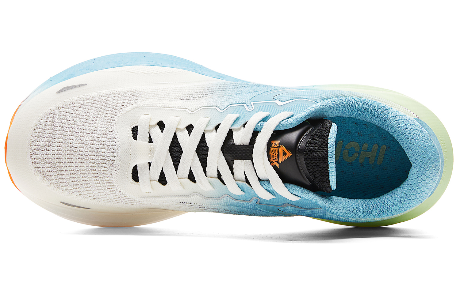 PEAK Fabric Cushioning Coverage Rebound Low top Casual Running Shoes Men’s White Green Blue