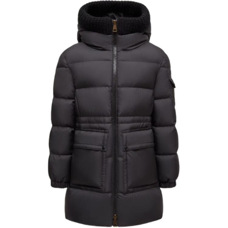 Детская куртка Moncler Irma Hooded Down Jacket (черная)