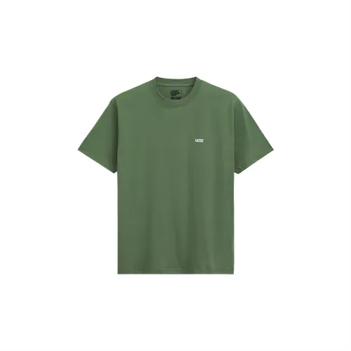 Vans T Shirts Men's Pine Forest Green Crew Neck Moderate