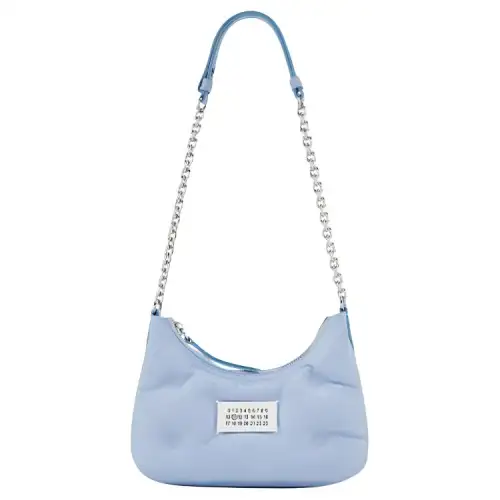 Maison Margiela Glam Slam Sheepskin Crossbody Bags Women's Sea Blue