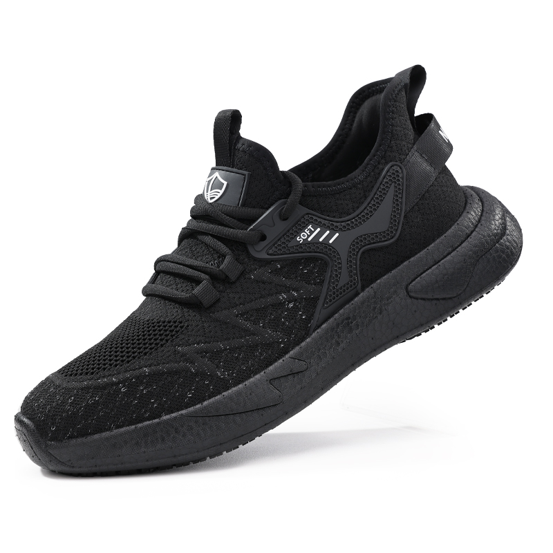 LANOUDUN Non slip Lightweight Low top Outdoor Shoes Men’s Black
