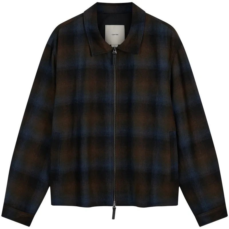 Calvin Klein check zip jacket