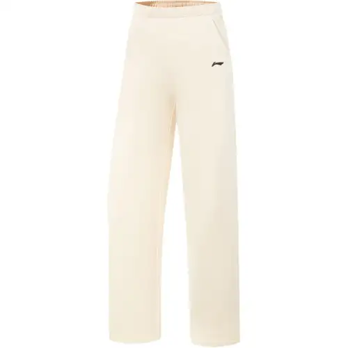 Li Ning Fitness Series Knitted Sweatpants Women's Eggnog Gray