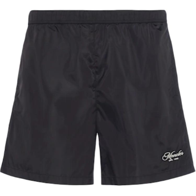 Moncler Logo Embroidered Swim Shorts