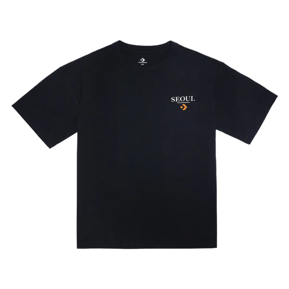 Converse T-Shirts Men's Black Crew Neck