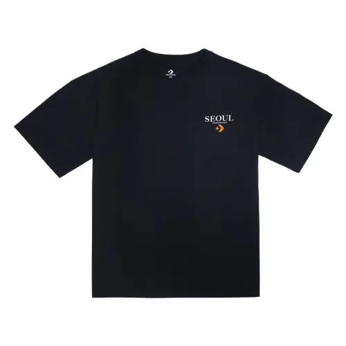 Converse T Shirts Men's Black Crew Neck