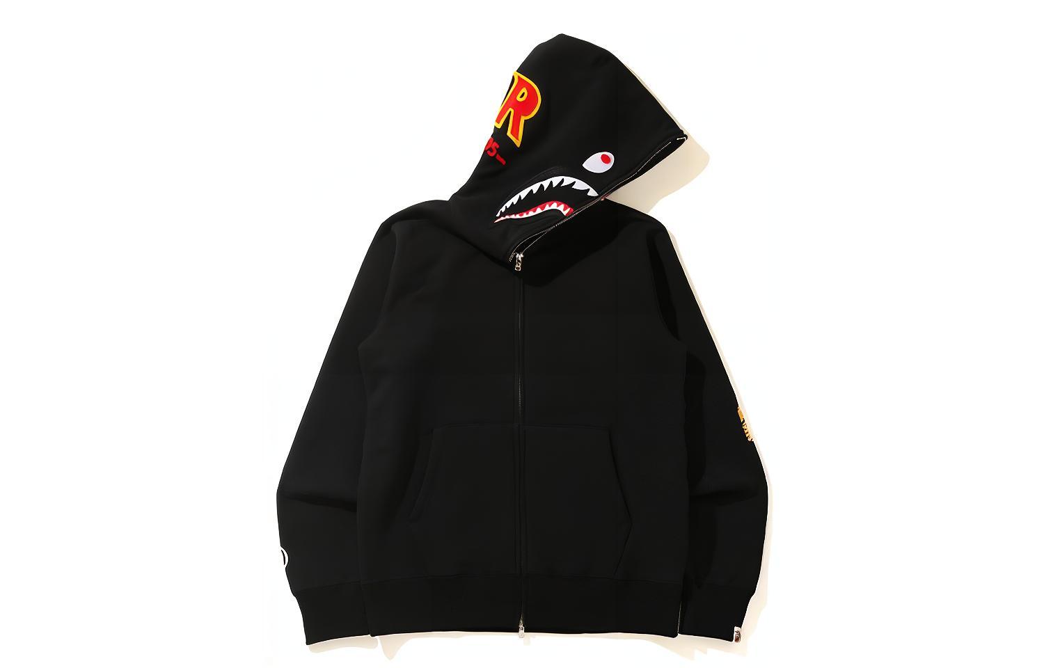 Мужское худи A BATHING APE (черное) — фото 4