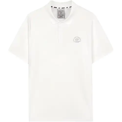 Skechers Polo Shirts Men's Bright White/0019 Polo Collar Moderate Straight Fit