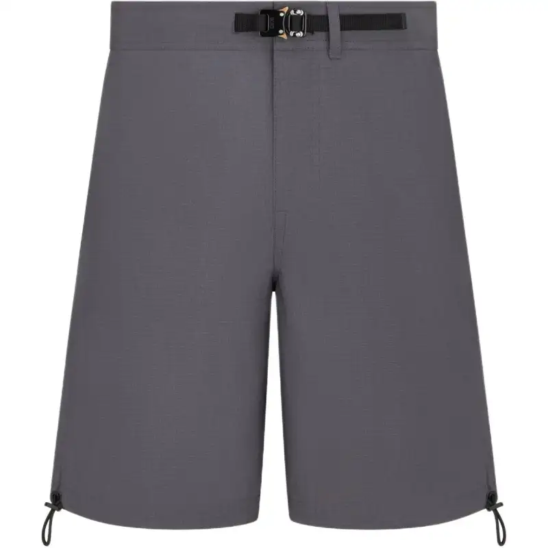 DIOR Casual Shorts Men's Dark Gray Moderate Straight Fit Pants