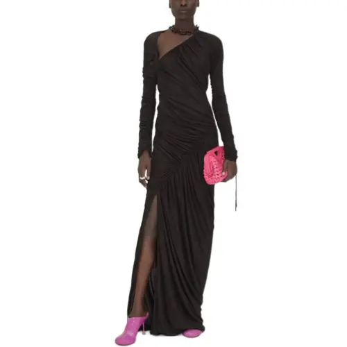 Bottega Veneta Long Sleeved Dress Women's Black