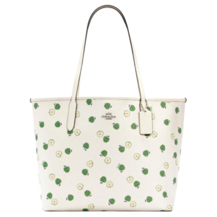 COACH City PVC Tote Bag, Shopping Bag, Handbag, Shoulder Bag Large Women's Cyan