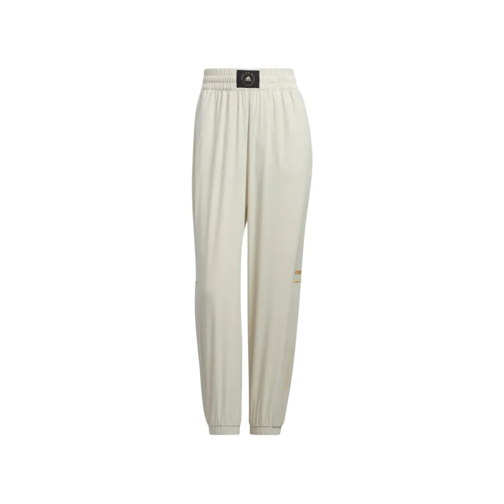 Adidas Knitted Sweatpants Women's Ivory White Moderate Cuffed Pants