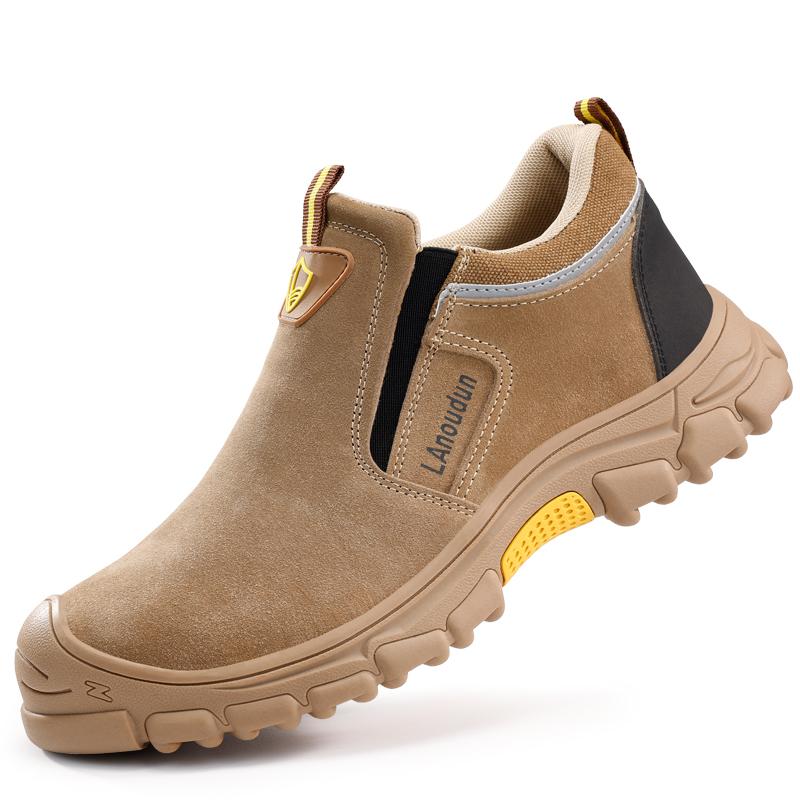 LANOUDUN Abrasion Resistant Impact Resistant Low top Outdoor Shoes Men’s Dark Brown