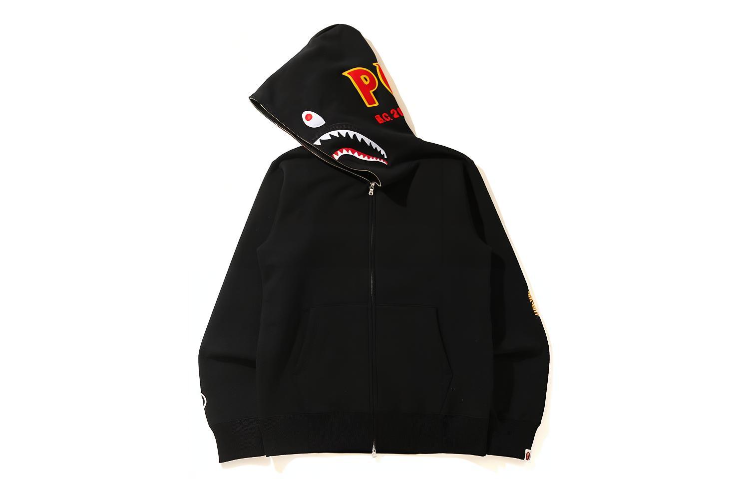 Мужское худи A BATHING APE (черное) — фото 5