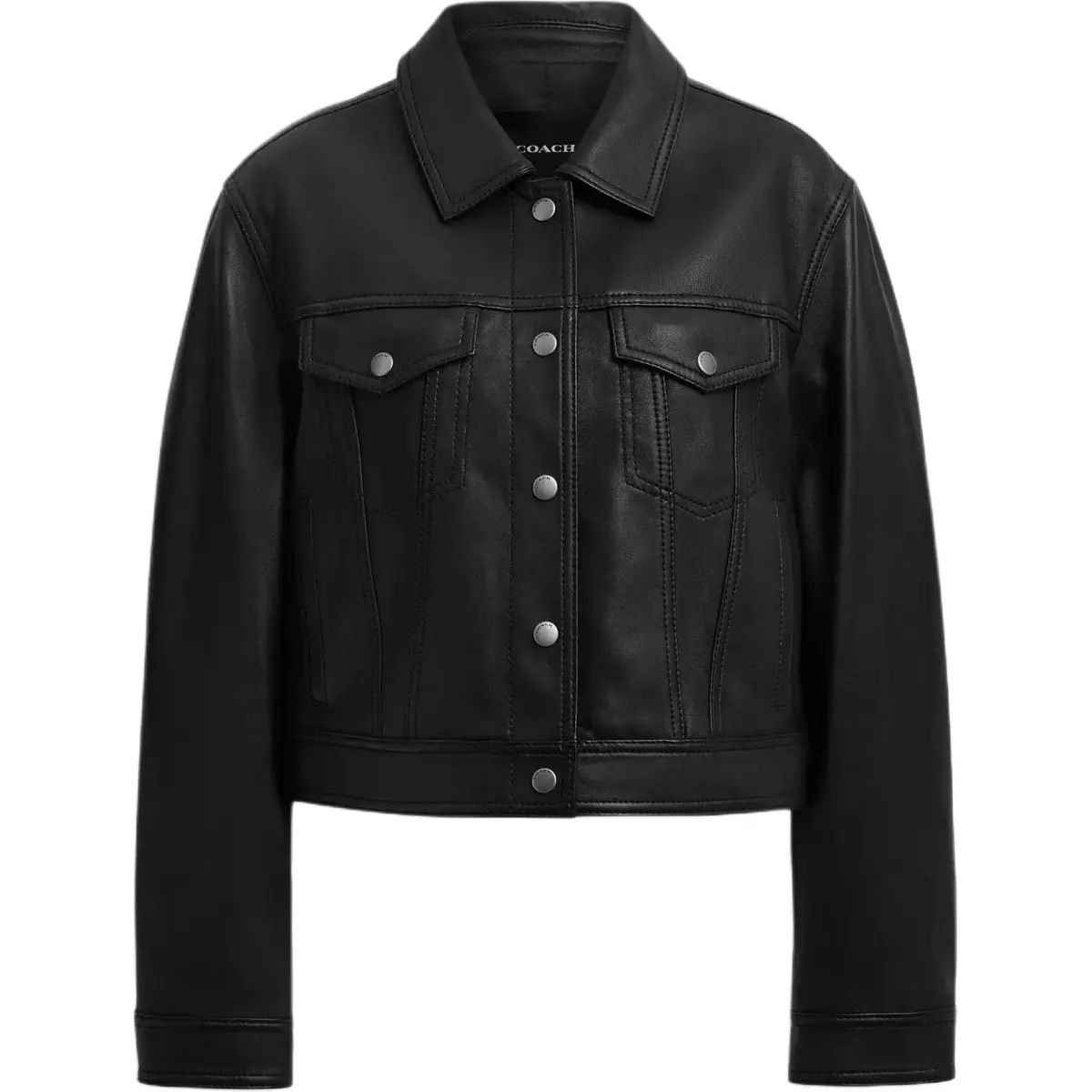 COACH FW25 Leather Jacket Women's