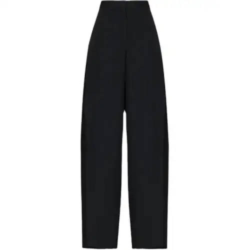 LOEWE Casual Pants Women's Black Moderate Straight Fit Pants