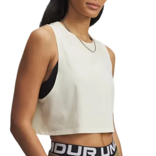 Under Armour Tank Tops Women's White Crew Neck Thin Other
