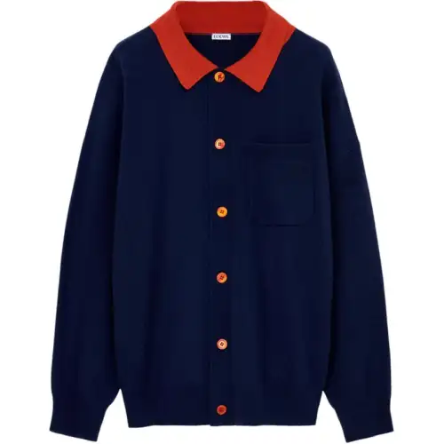 LOEWE Polo Collar Buttoned Cardigan