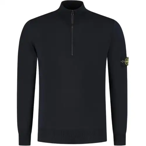 Stone Island Logo Patch High Neck Jumper