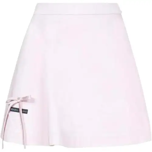 PRADA Casual Short Skirts Women's Pink