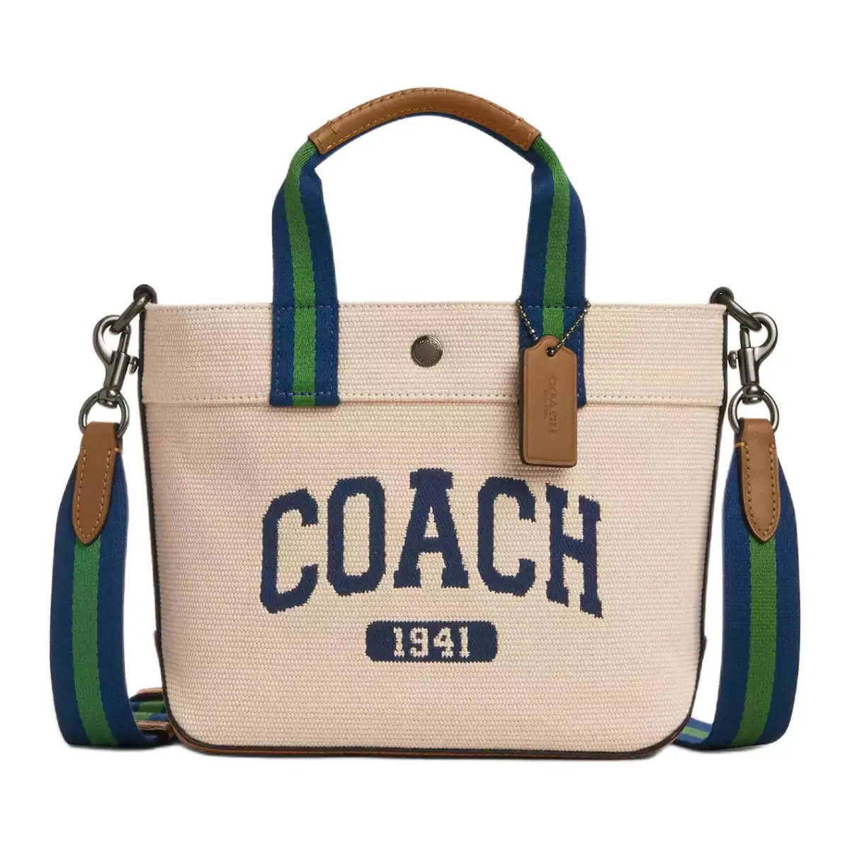 COACH Canvas Tote Bag, Shopping Bag, Shoulder Bag, Handbag Small Men's Multicolor