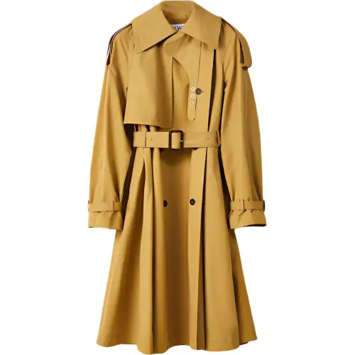 LOEWE Trench Coats Women's Bronze Lapel Moderate
