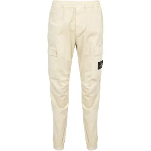 Stone Island Logo Patch Cargo Trousers