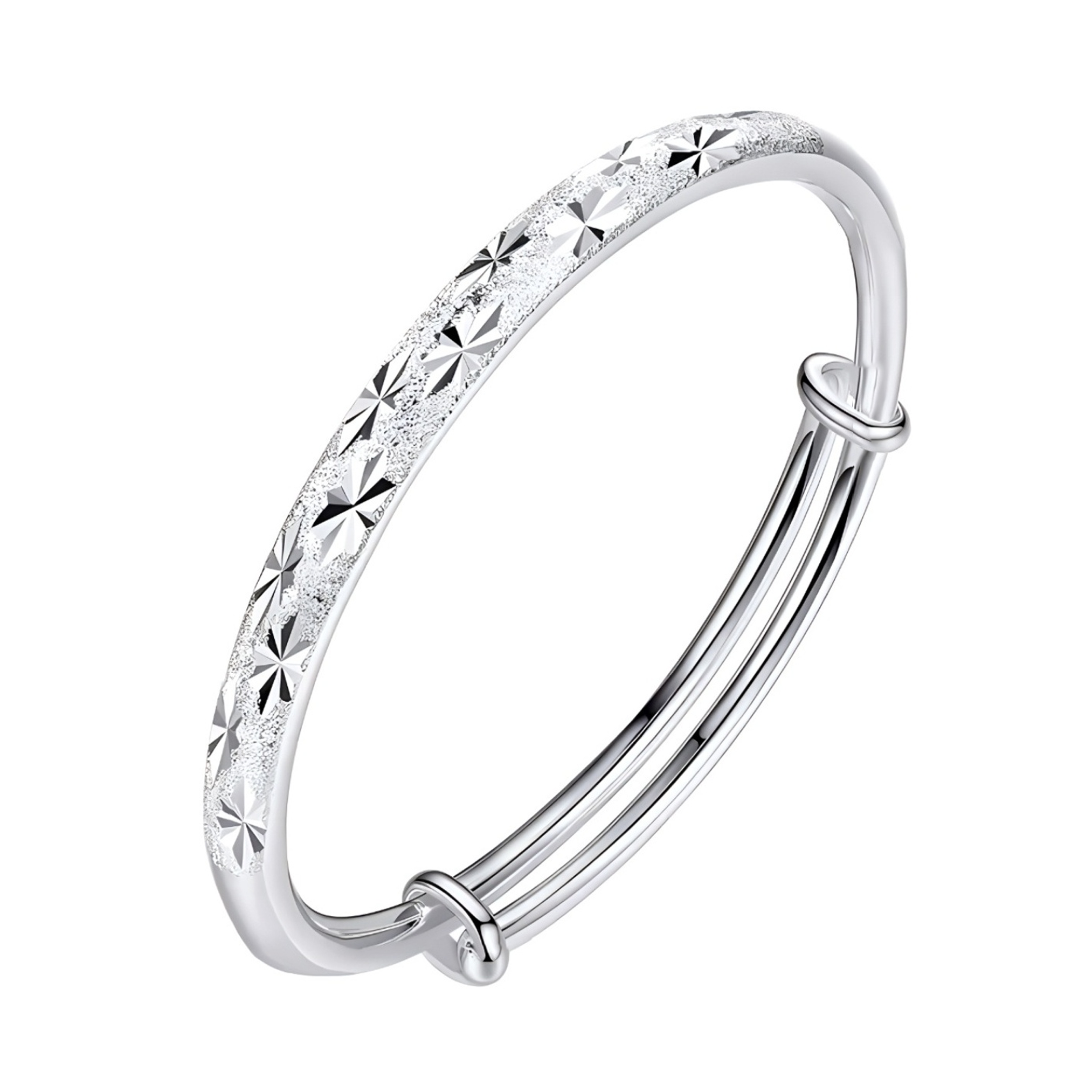 Golden silver bracelet, fashionable nail sequins for friend, universal gift box, simple and elegant design, light luxury style, high-quality style, 925 sample silver, silver 999 sample, material