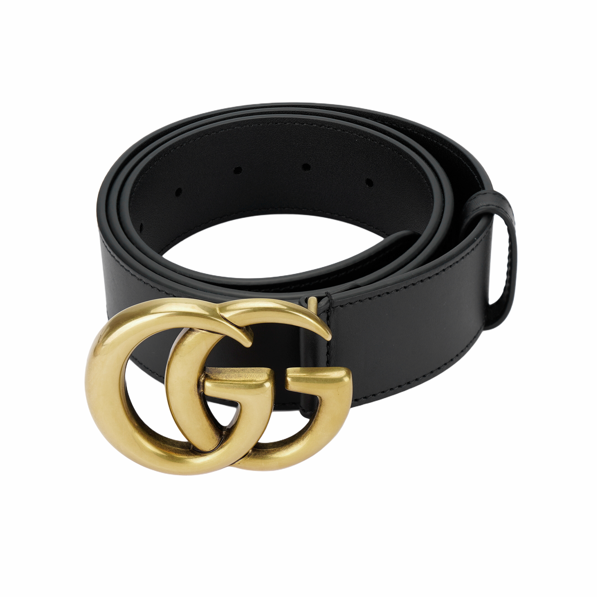 Мужской ремень Gucci GG Marmont G (черный) — фото 3