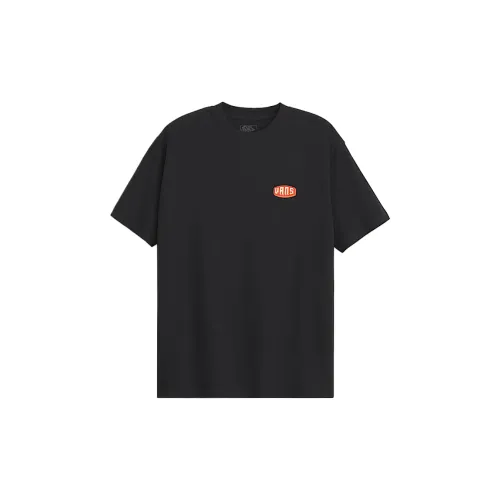 Vans T Shirts Men's Black Crew Neck Moderate Straight Fit