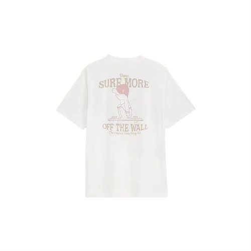Vans T Shirts Unisex White Crew Neck Moderate