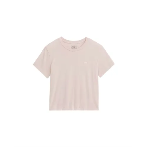 Vans T Shirts Women's Pink Crew Neck Moderate Other