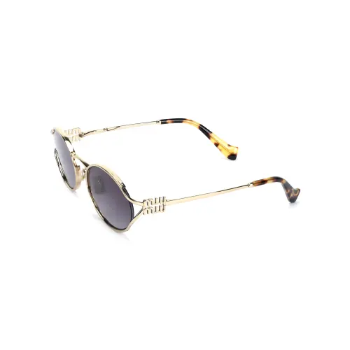 MIU MIU Oval Frame Sunglasses