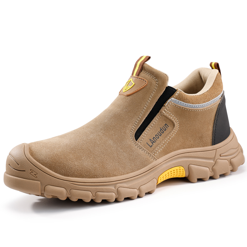 LANOUDUN Abrasion Resistant Impact Resistant Low top Outdoor Shoes Men’s Dark Brown