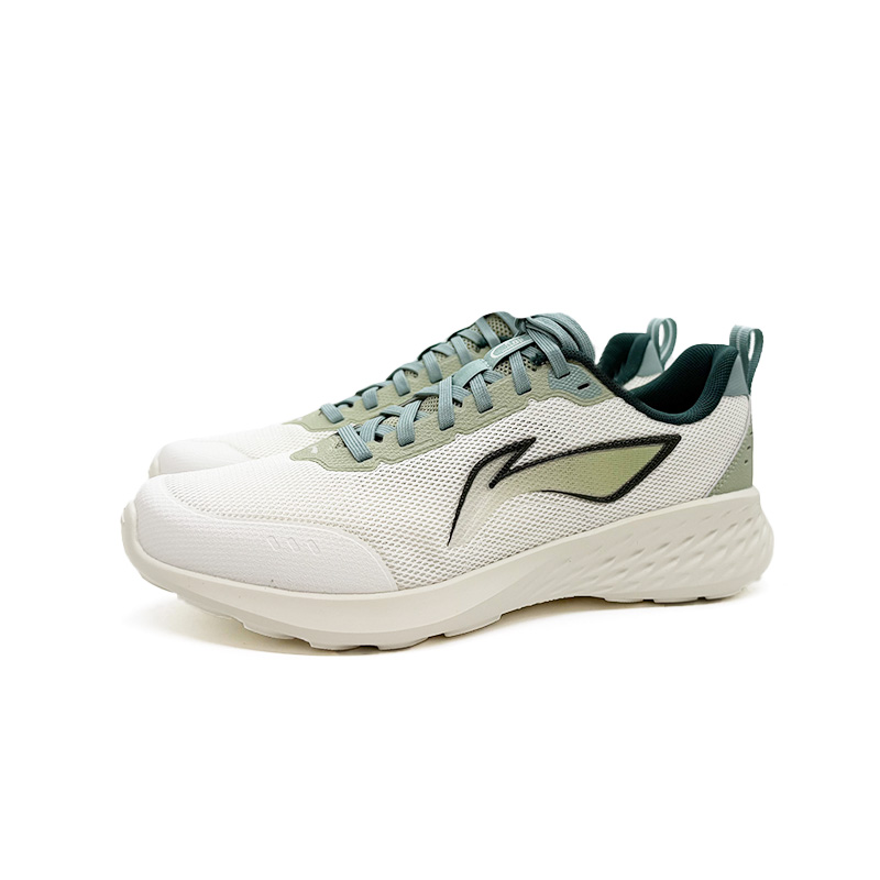 Li Ning Breathable Lightweight Breathable And Lightweight Low top Casual Training Running Shoes Men’s White Green