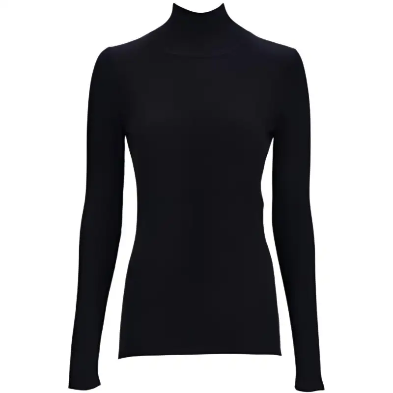 Balenciaga Sweaters Women's Black Stand Collar Moderate Other