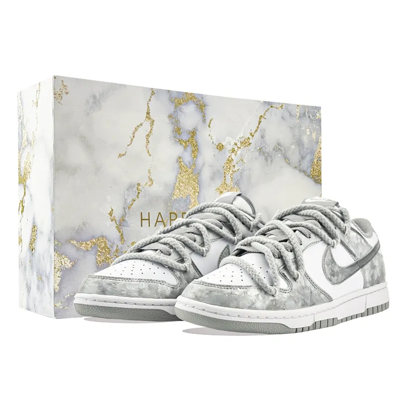 Nike Dunk Eon Of Gray Cushioning Abrasion Resistant Cushioning, Wear Resistant Low top Skateboard Shoes Unisex