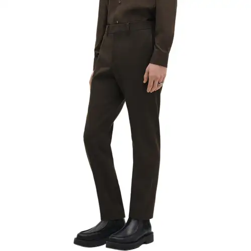 HERMES Casual Pants Men's Dark Brown Moderate Other