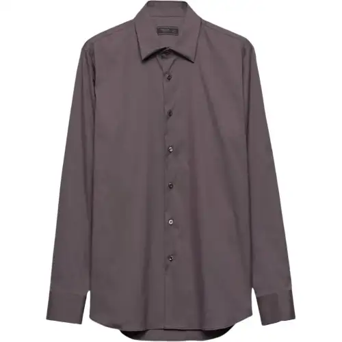 Prada classic-collar cotton shirt